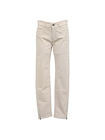 Loro Piana Loro Piana Straight-Leg Pants in White Cotton (view 1)