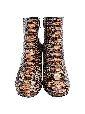 Dries Van Noten Dries Van Noten Animal-Print Ankle Boots in Multicolor Leather (view 2)