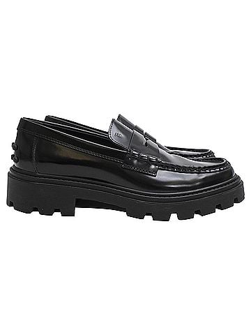 Tod's Tod's Loafers in Black Leather (view 1)