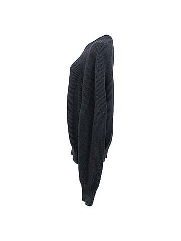 Versace Versace Oversized Safety Pin Sweater in Black Wool (view 2)