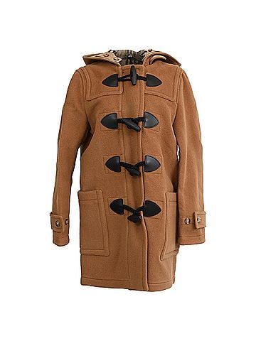 Burberry Burberry Mersey Duffle Coat in Brown Wool (view 1)