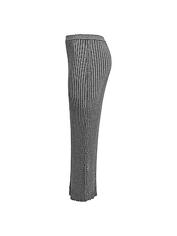 Victoria Beckham Victoria Beckham Midi Skirt in Grey Polyester (view 2)