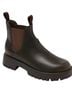 Universal Thread 55% Leather 45% Rubber 100% Polyester Solid Brown Ankle Boots Size 6 1/2 - photo 1