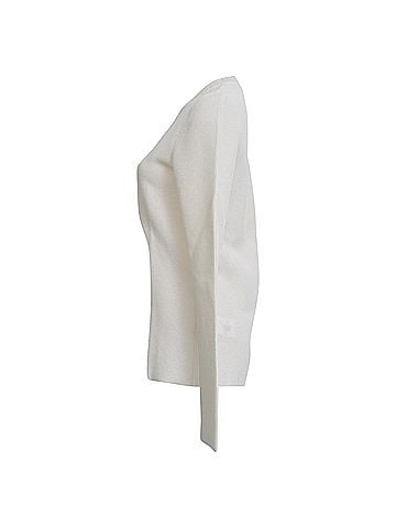 Victoria Beckham Victoria Beckham Sweater in White Viscose (view 2)