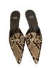 Stuart Weitzman Snake Print Multi Color Heels Size 7 1/2 - photo 3