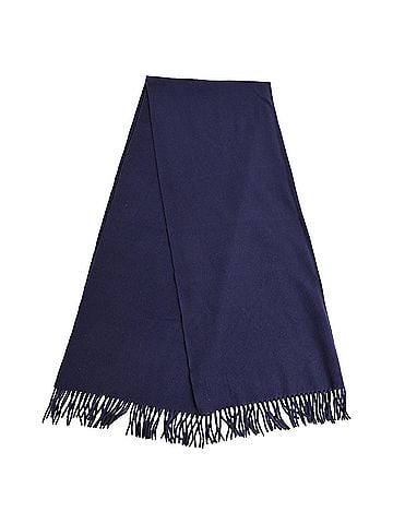 Acne Acne Studios Fringed Scarf in Navy Blue Wool (view 1)
