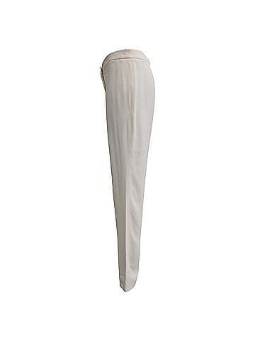 Alexander McQueen Alexander Mcqueen Straight-Leg Trousers in White Viscose (view 2)