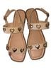 Top Moda Gold Tan Sandals Size 9 - photo 1