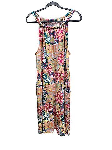 Time and Tru Halter Floral Casual Dress (view 1)