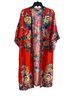 Flying Tomato 100% Rayon Floral Red Multi Color Romper Size M - photo 1