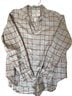 Frank & Eileen Checkered-gingham Gray Red Button-Down Shirt Size M - photo 1