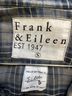 Frank & Eileen Plaid Blue Gray Long Sleeve Button-Down Shirt Size S - photo 3