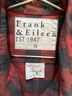 Frank & Eileen Checkered-gingham Red Black Button-Down Shirt Size M - photo 3