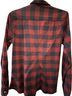Frank & Eileen Checkered-gingham Red Black Button-Down Shirt Size M - photo 2