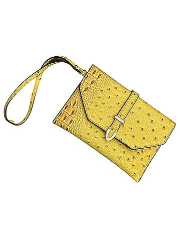 La Miel Leather Clutch (view 1)