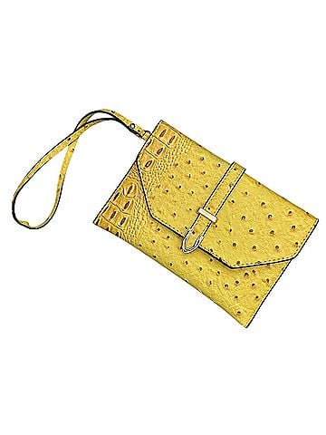 La Miel Leather Clutch (view 2)