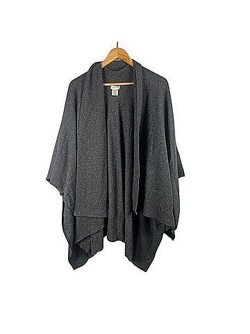Garnet Hill Recycled Cashmere Travel Ruana Cashmere Cardigan (view 1)