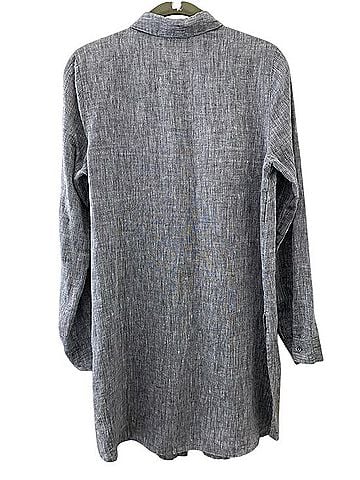 J.Jill Love Linen Tunic Long Sleeve Button-Down Shirt (view 2)