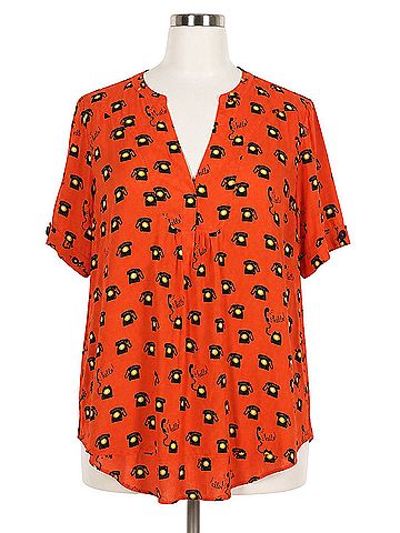 Anthropologie Colloquial Blouse Short Sleeve Blouse (view 1)