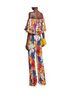 ETRO 100% Poly Chiffon Floral Multi Color Jumpsuit Size 6 - photo 2