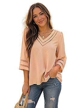 Shein 3/4 Sleeve Blouse (view 1)