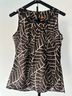 Tory Burch 100% Cotton Floral Brown White Sleeveless Top Size 8 - photo 9