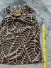 Tory Burch 100% Cotton Floral Brown White Sleeveless Top Size 8 - photo 6