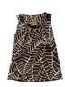 Tory Burch 100% Cotton Floral Brown White Sleeveless Top Size 8 - photo 2