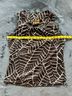 Tory Burch 100% Cotton Floral Brown White Sleeveless Top Size 8 - photo 5