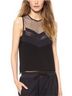 Rag & Bone 69% Triacetate 31% Polyester 70% Cotton 30% Polyamide 90% Nylon 10% Elastane 100% Lambskin Chevron-herringbone Black Tank Top Size M - photo 4