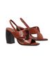 Tory Burch 100% Leather Brown Heels Size 8 1/2 - photo 1