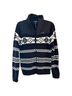 Ralph Lauren 60% Cotton 40% Acrylic 100% Polyester Fair Isle Black White Jacket Size M - photo 1