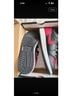 Nike 100% Leather Black Red Sneakers Size 7 - photo 5