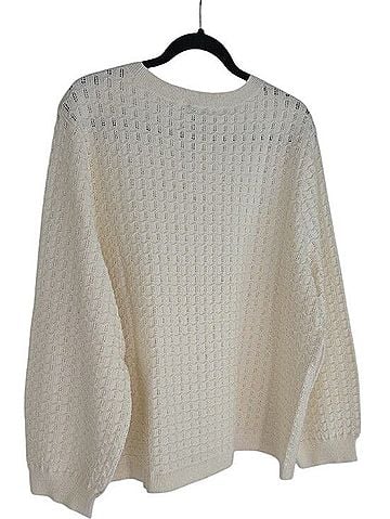 Talbots Pointelle Crewneck Pullover Pullover Sweater (view 2)