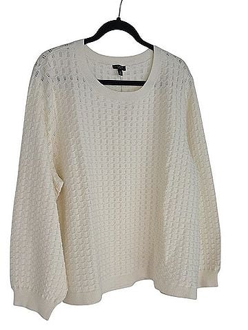 Talbots Pointelle Crewneck Pullover Pullover Sweater (view 1)