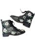 Rebecca Minkoff Floral Black Pink Green Gray Boots Size 8 1/2 - photo 1