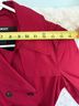 DKNY Red Trenchcoat Size XS - photo 6