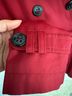 DKNY Red Trenchcoat Size XS - photo 8