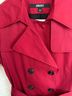DKNY Red Trenchcoat Size XS - photo 7