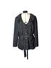 Sandro 74% Polyester 24% Viscose 2% Elastane 100% Polyester Zebra Print Black White Coat Size M - photo 1