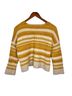 Madewell Stripes Yellow Ivory Pullover Sweater Size M - photo 2