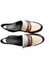 Ecco 100% Leather Brown White Blue Flats Size 8 - photo 1