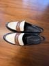 Ecco 100% Leather Brown White Blue Flats Size 8 - photo 3
