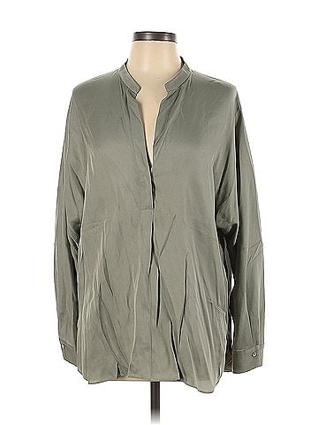 Vince. Vince. Long Sleeve Silk Top (view 1)