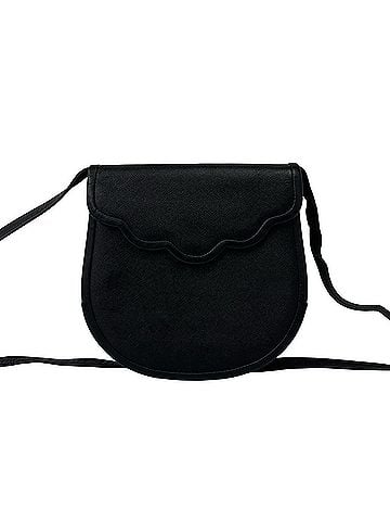 Yves Saint Laurent YVES SAINT LAURENT Vintage Leather Shoulder Bag/Pouch/Sacoche, Black, 18250 (view 1)