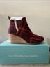 TOMS Plaid Red Black Ankle Boots Size 8 1/2 - photo 4