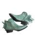 Circle G 100% Leather Solid Teal Ankle Boots Size 10 - photo 2