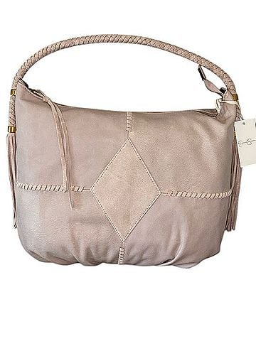 Jessica Simpson Blush Braided-Handle Shoulder Bag with Tassels Shoulder Bag (view 1)
