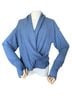 Mono b Solid Blue Long Sleeve Blouse Size L - photo 1