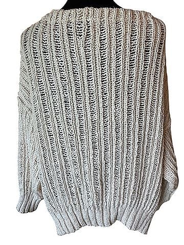 Free People Open-Knit V-Neck Sweater Pullover Sweater (view 2)